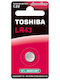 Toshiba Bp-1c Алкален Батерия За часовници LR43 1.5V 1бр