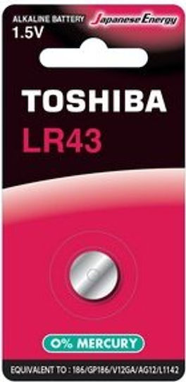 Toshiba Bp-1c Batterie Alkalisch für Uhren LR43 1.5V 1Stück