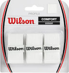 Wilson Wrapper Profile Overgrip Alb 3buc
