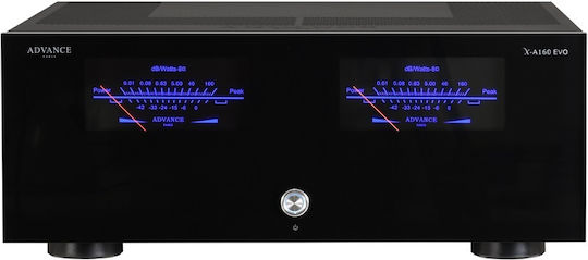 Advance Acoustic X-A160EVO Leistungsverstärker Hi-Fi-Verstärker Stereo 240W/4Ω 160W/8Ω Schwarz