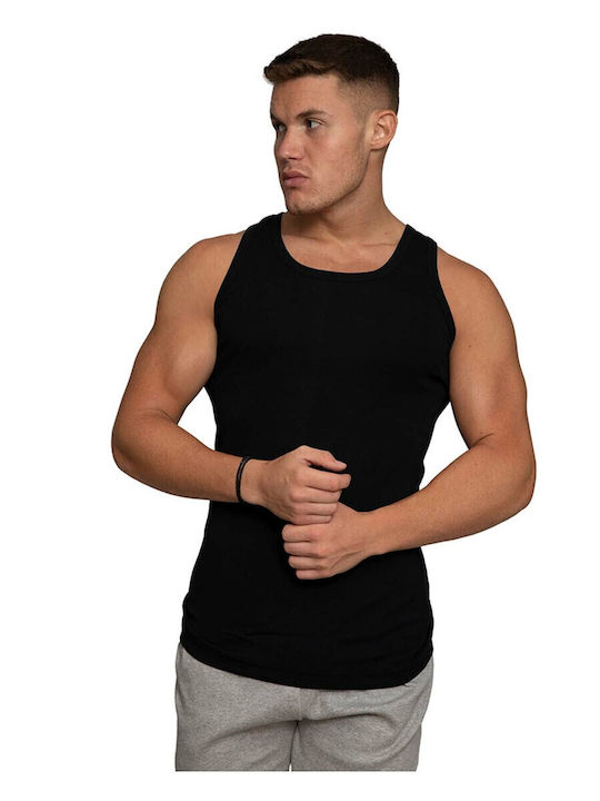 Nina Club Men's Sleeveless Undershirt in Black ...