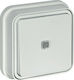Hager Cubyko Complete Wall Push Staircase Butto...