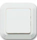 Aliberti Complete Wall Push Staircase Button with Frame White SIROS-575