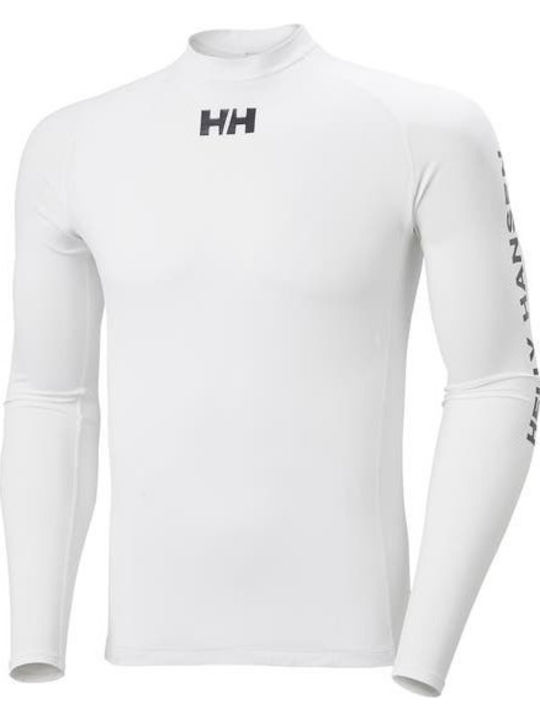 Helly Hansen Ανδρική Μακρυμάνικη Αντηλιακή Μπλούζα Λευκή