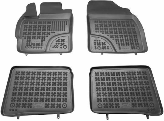 Rezaw Plast Set of Front and Rear Mats 4pcs for Toyota Prius 2011+ Black