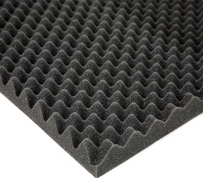 Alphacoustic ISOLFON SEP Sound Absorbing Sheet Eggcup T25mm/L100xW50cm Black