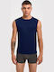 182 Men's Sleeveless Undershirt Navy Blue