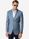 Sogo Men's Summer Suit Jacket Light Blue