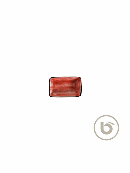 Bonna Passion Salatschüssel aus Porzellan Rot 16x16cm 12Stück