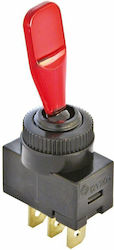 Carpoint Comutator On/Off auto 20A 12V Universal Roșu Carpoint Comutator On/Off auto 20A 12V Universal Roșu