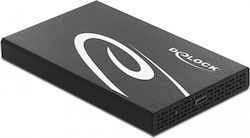 DeLock Твърд диск кутия 2.5" SATA III с връзка ...