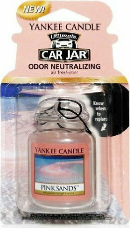 Yankee Candle Ароматизираща карта Висящ за кола Car Jar Ultimate Pink Sands 1бр