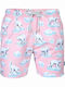 Ice Bear Herren Badebekleidung Shorts Rosa mit Mustern