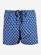 John Frank Optimingo Men's Swimwear Shorts Blue with Patterns