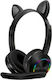 AKZ-K23 Black Ασύρματα Over Ear Multimedia Ακουστικά με μικρόφωνο και σύνδεση Bluetooth