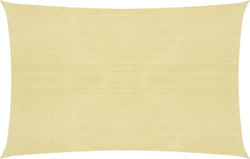 vidaXL Rectangular Umbrela Sail Bej Cu cerc 3.5...