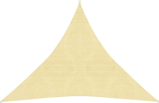 vidaXL Dreieck Sonnensegel Beige Mit Hoop 3m 160gr/m²