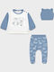 Mayoral Kids Set with Pants Winter 3pcs Light Blue