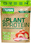 USN 100% Plant Protein Ohne Gluten & Laktose mit Geschmack Strawberry 900gr