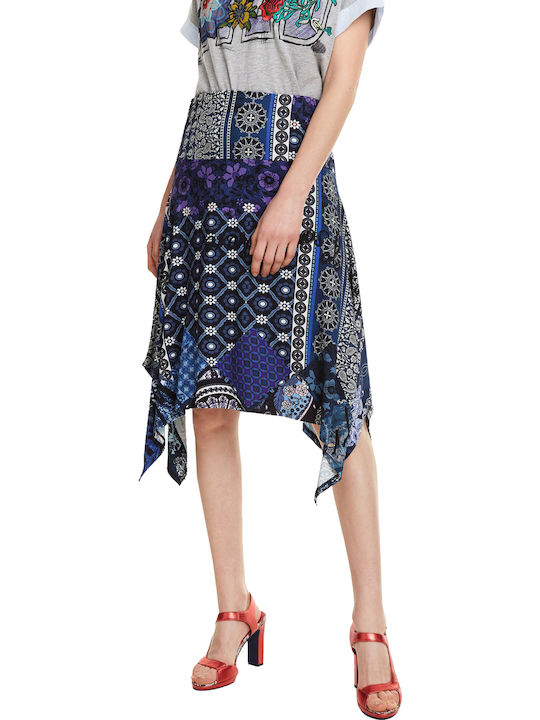 Katherine Ψηλόμεση Midi Φούστα Navy Μπλε