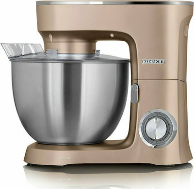 Heinrich's KM 8078 Stand Mixer 1400W with Stainless Mixing Bowl 8lt Gold