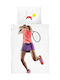 Snurk Tennis Set Kids Duvet Cover Single with Pillowcase Multicolored 140x200cm