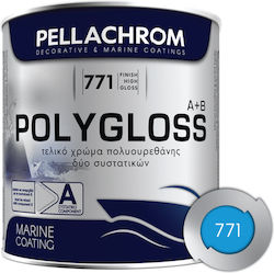 Pellachrom Polygloss A+B Farbe Oberbau des Schi...