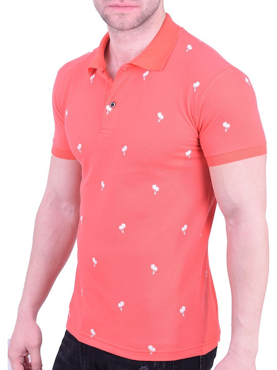 Paco & Co Herren Kurzarmshirt Polo Orange