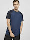 Urban Classics Ανδρικό T-shirt Dark Blue / Midnight Navy Μονόχρωμο