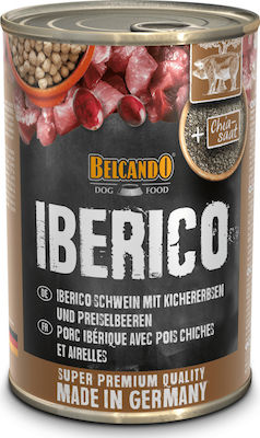 Belcando Iberico Canned Grain Free Wet Dog Food with Blueberries and Pork 1 x 400gr