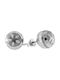 14K white gold stud earrings with marble SK11200079