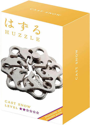 Hanayama Huzzle Cast Snow Metallic Riddle for 8+ Years 515017