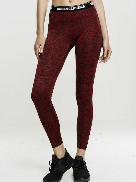 Urban Classics TB1658 Frauen Lang Leggings Burgundisch