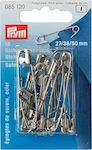 Prym Sewing Safety Pins Διάφορα Μεγέθη Ασημί (27/38/50χιλ) 18τμχ