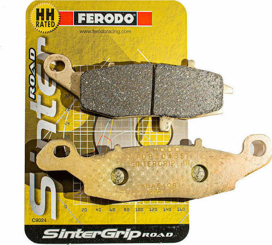 Ferodo Motorcycle Brake Pads Sintergrip St Metallic Front Brake Pads Suzuki 650 V-Strom/Kawasaki Z750/KLE 650 Versys for Kawasaki KLE 650 / Z750 / Versys 650