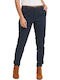 Pantaloni Dama Chino Slim Fit Albastru Marin