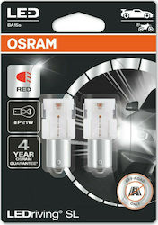 Osram Lamps Car & Motorcycle Ledriving SL Red PR21W LED Red 12V 1.8W 2pcs