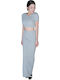 IB16S1031 High-waisted Maxi Skirt Gray