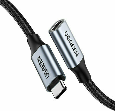 Ugreen Braided USB 3.1 Cable USB-C male - USB-C female Μαύρο 0.5m (80810)