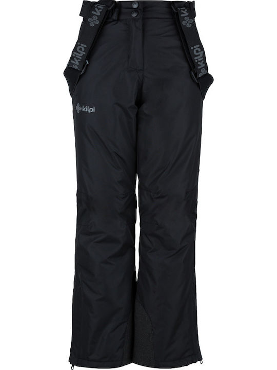 Kilpi Elare JJ0023KI-BLK Pantaloni de schi și snowboard pentru copii Ski & Snowboard Negru