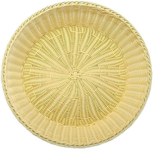 Art et Lumiere Hotelia Coș de pâine din ratan Bej 52x52x11cm