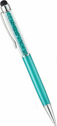 Stylus Bildschirm mit Kristallen in Hellblau Farbe