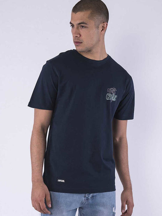 Cayler & Sons Herren T-Shirt Kurzarm Marineblau
