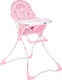 Lorelli Marcel Klappbarer Baby Hochstuhl Pink Herzen