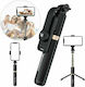 Wozinsky WSSTK-01 Selfie-Stick Handy-Stativ mit Bluetooth Schwarz WSSTK-01-BK