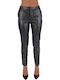 Twenty 29 Women's High-waisted Fabric Trousers Checked Gray