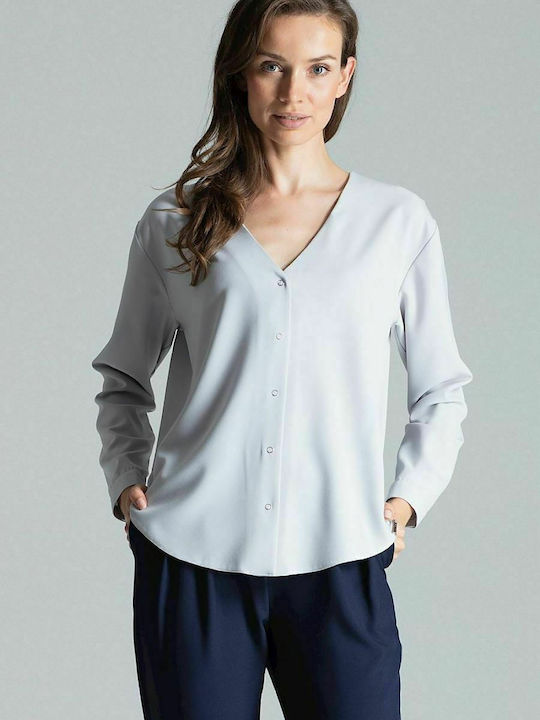 Figl M671 Women's Monochrome Long Sleeve Shirt ...