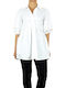 Women's Monochrome Long Sleeve Shirt White