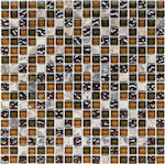 Karag D21 Kitchen Wall / Bathroom Gloss Glass Tile 30.5x30.5cm Multicolour