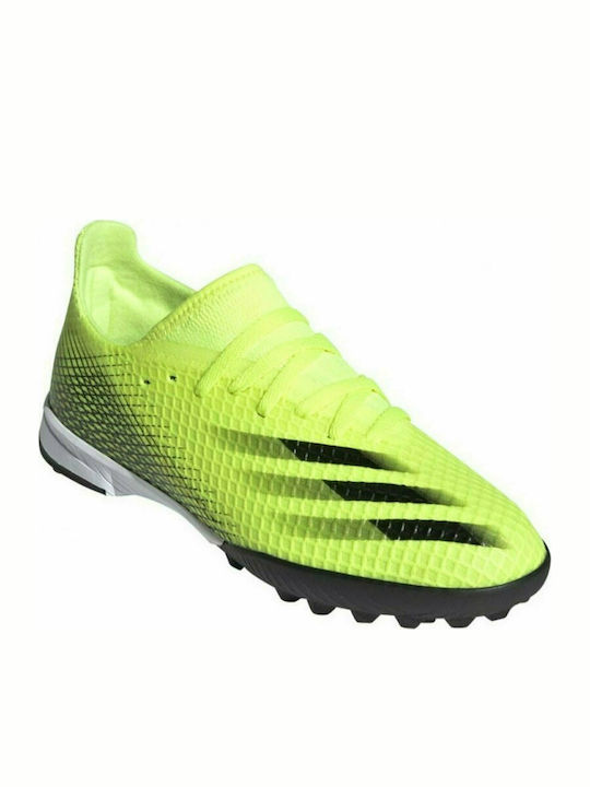 Adidas Παιδικά Ποδοσφαιρικά Παπούτσια X Ghosted.3 TF με Σχάρα Solar Yellow / Core Black / Royal Blue